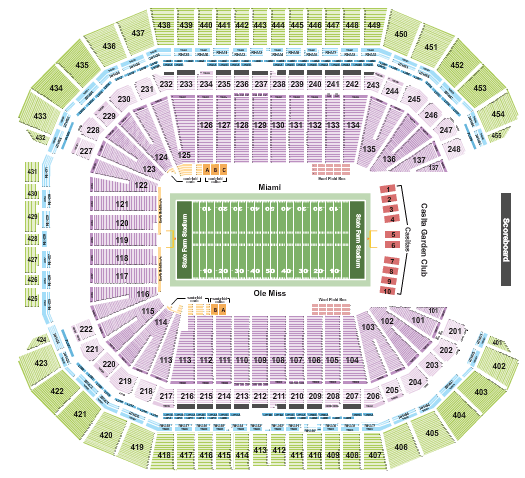 State Farm Stadium Fiesta Bowl Seating Chart